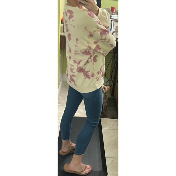 Star Wars women's medium crew neck long sleeve tie dye sweatshirt baby yoda - Picture 6 of 7